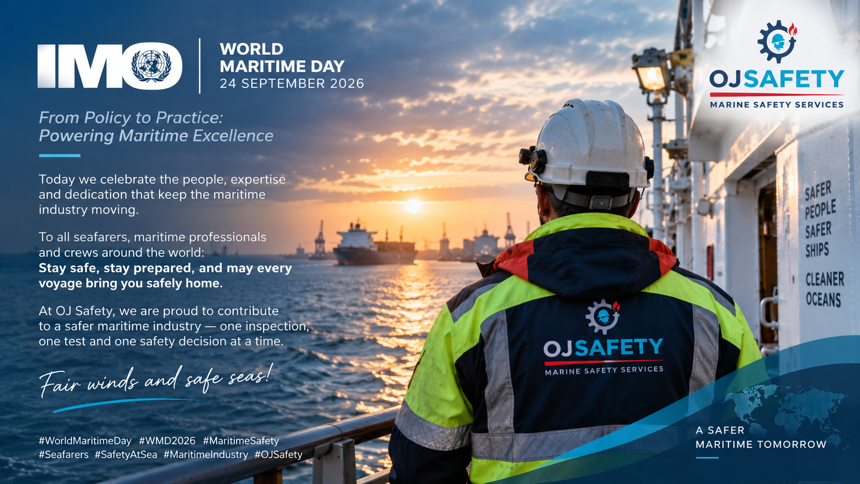 World Maritime Day 2026: From Policy to Practice in Real Maritime Safety